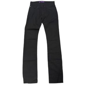 Victoria Beckham Denim Slim Jeans Signature Black Wash Mid Rise Size 25x35